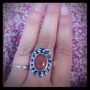 Glittery, vintage ring